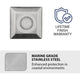 WAC Lighting - LED 2" 12V Square Beveled Top Inground Indicator Light with Hex Louver - Lights Canada