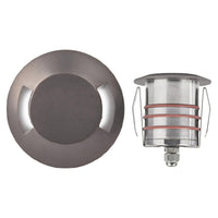 LED 2" 12V Round Beveled Bi-Directional Top Inground Indicator Light