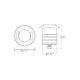 WAC Lighting - LED 2" 12V Round Beveled Bi-Directional Top Inground Indicator Light - Lights Canada