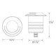 WAC Lighting - LED 2" 12V Round Beveled Single Directional Top Inground Indicator Light - Lights Canada