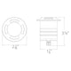 WAC Lighting - LED 2" 12V Round Beveled Quad Directional Top Inground Indicator Light - Lights Canada