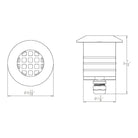 WAC Lighting - LED 2" 12V Round Louvered Top Inground Indicator Light - Lights Canada