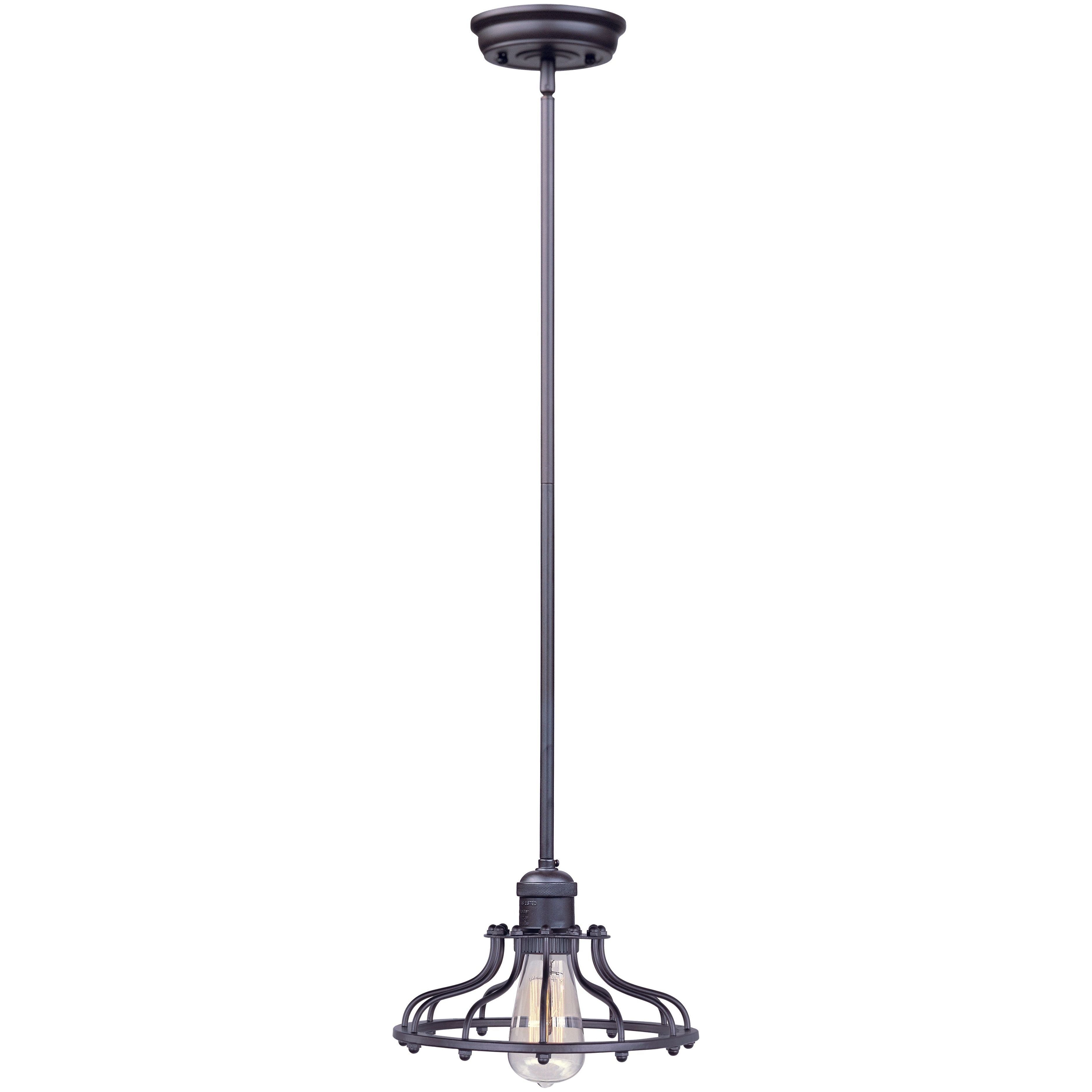 Mini Hi-Bay 1-Light Pendant Stem Hung