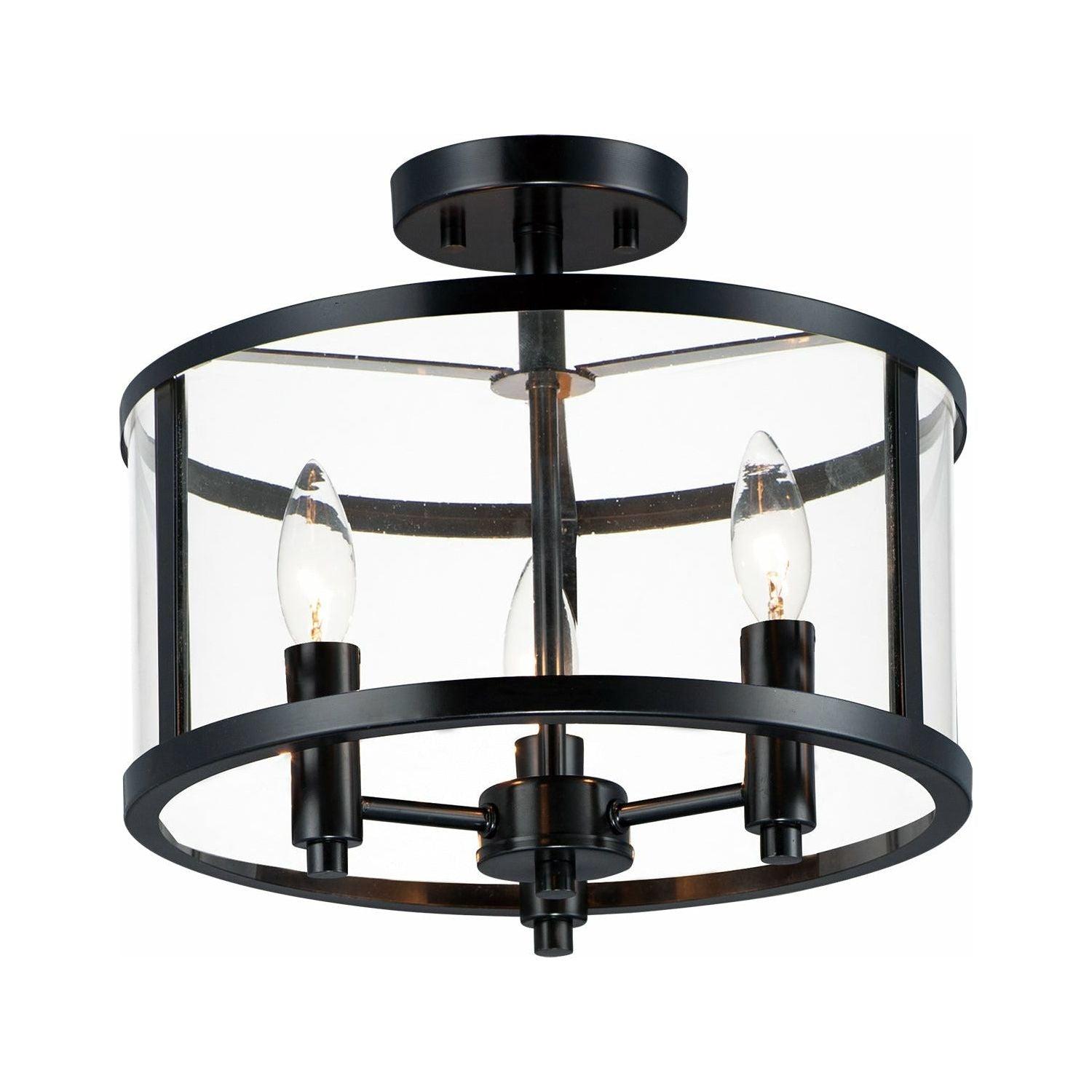 Maxim Lighting - Sentinel 3-Light Semi Flush Mount - Lights Canada