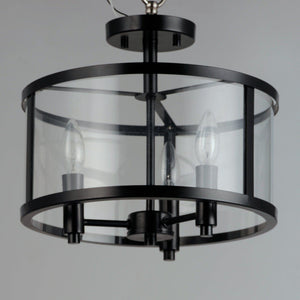 Maxim Lighting - Sentinel 3-Light Semi Flush Mount - Lights Canada