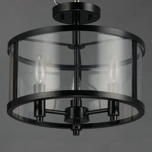 Maxim Lighting - Sentinel 3-Light Semi Flush Mount - Lights Canada