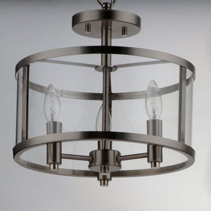 Maxim Lighting - Sentinel 3-Light Semi Flush Mount - Lights Canada