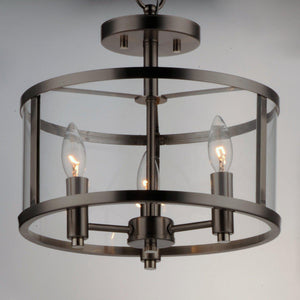 Maxim Lighting - Sentinel 3-Light Semi Flush Mount - Lights Canada