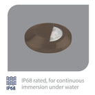 WAC Lighting - LED 2" 12V Round Beveled Half Circle Top Surface Mounted Indicator Light - Lights Canada