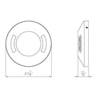 WAC Lighting - LED 2" 12V Round Beveled Bi-Directional Top Surface Mounted Indicator Light - Lights Canada