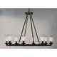 Crescendo 8-Light Oval Chandelier