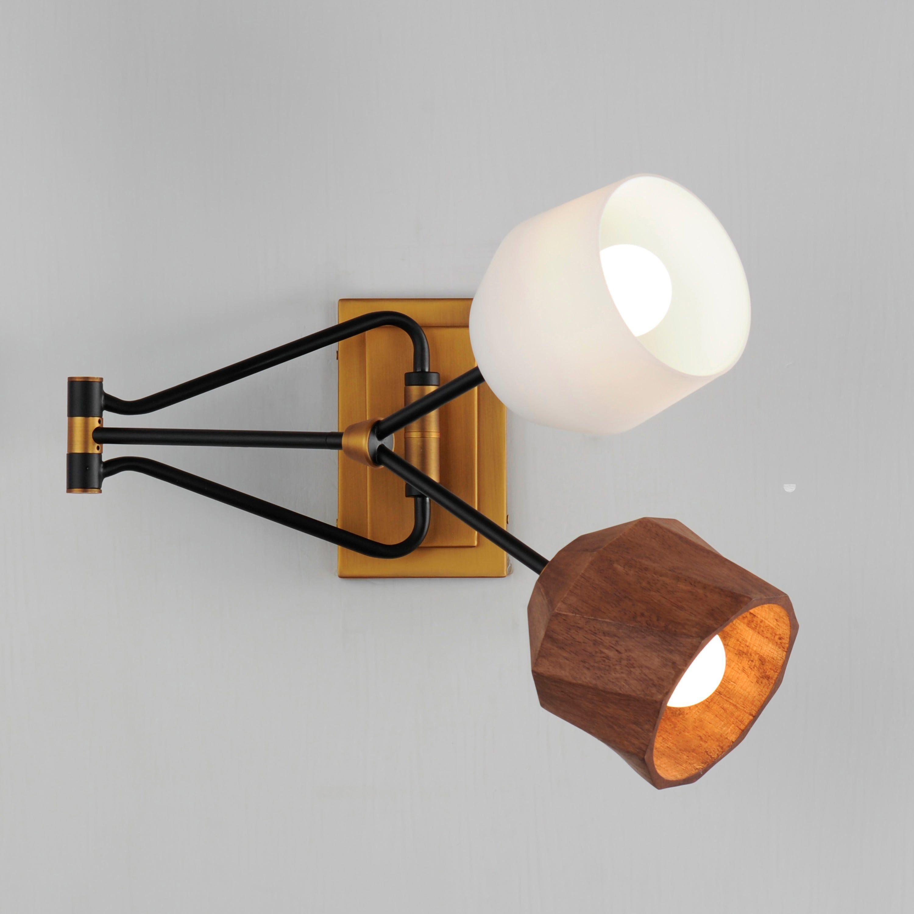 Akimbo 2-Light Swing Arm Wall Sconce