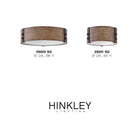 Hinkley - Sawyer Medium Flush Mount - Lights Canada