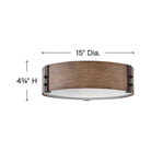 Hinkley - Sawyer Medium Flush Mount - Lights Canada