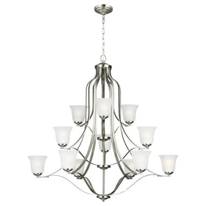 Generation Lighting - Emmons Twelve Light Chandelier (with Bulbs) - Lights Canada