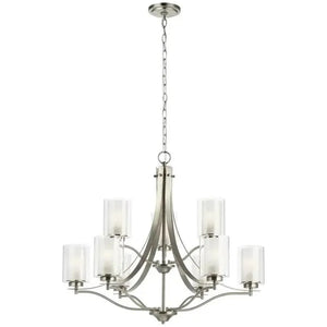 Generation Lighting - Elmwood Park Nine Light Chandelier (with Bulbs) - Lights Canada