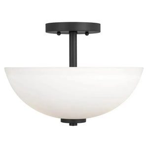 Generation Lighting - Oslo Two Light Semi-Flush Convertible Pendant (with Bulbs) - Lights Canada