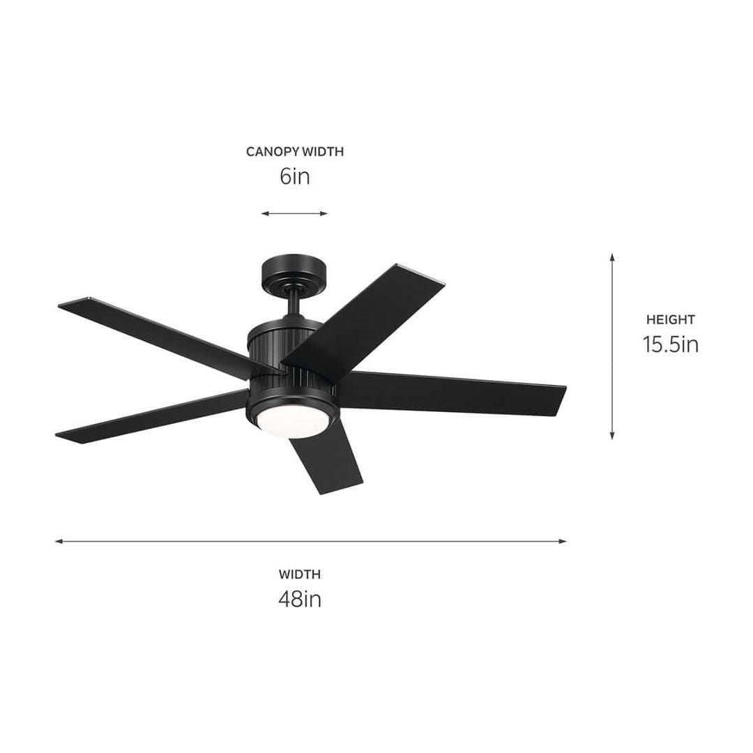 Kichler - Brahm 48" Ceiling Fan - Lights Canada