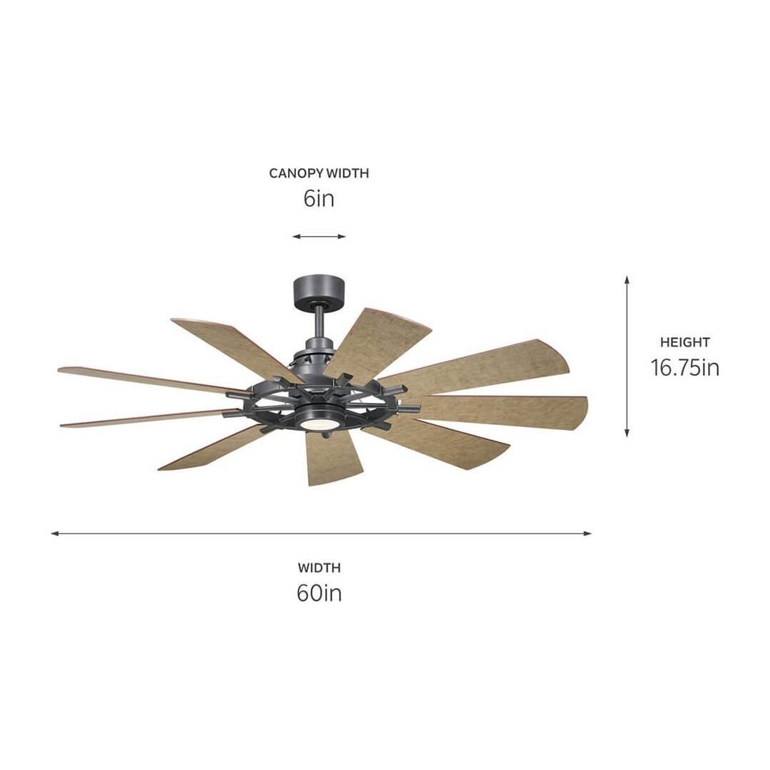 Kichler - Gentry 60" Ceiling Fan - Lights Canada