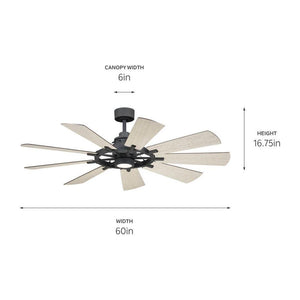 Kichler - Gentry 60" Ceiling Fan - Lights Canada