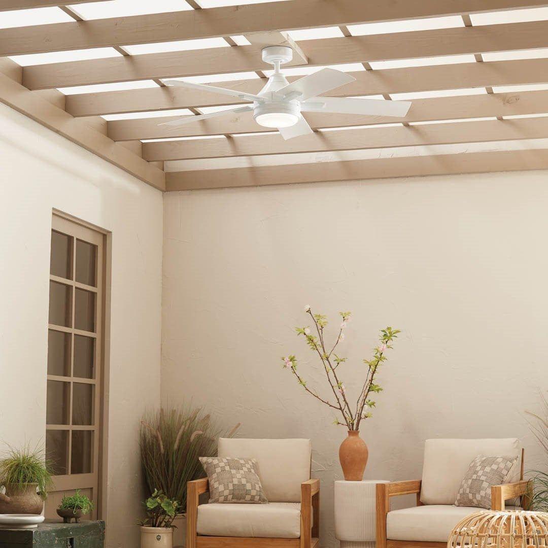 Kichler - Tide 52" Weather+ Outdoor Ceiling Fan - Lights Canada