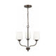 Generation Lighting - Windom 3-Light Chandelier (with Bulbs) - Lights Canada