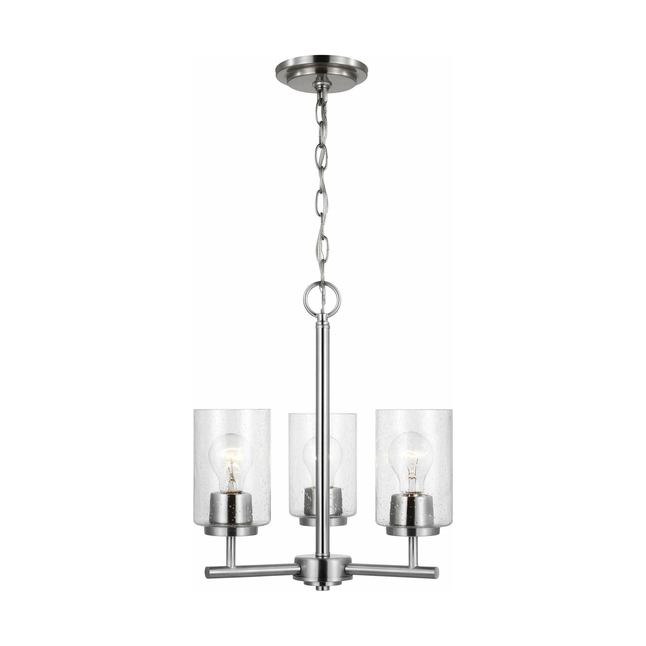 Generation Lighting - Oslo 3-Light Chandelier (with Bulbs) - Lights Canada
