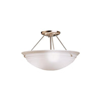 Cove Molding Top Glass Semi Flush Mount