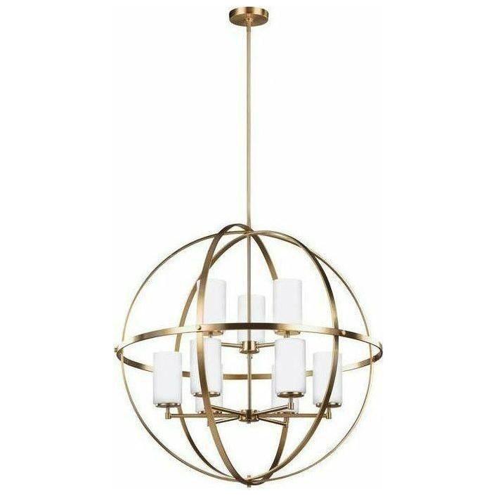 Generation Lighting - Alturas 9-Light Chandelier (with Bulbs) - Lights Canada