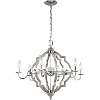Socorro 6-Light Chandelier (with Bulbs)