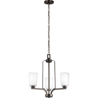 Franport 3-Light Chandelier (with Bulbs)