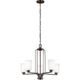 Generation Lighting - Franport 5-Light Chandelier (with Bulbs) - Lights Canada
