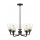 Generation Lighting - Belton 5-Light Up Chandelier (with Bulbs) - Lights Canada