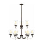 Generation Lighting - Belton 9-Light Up Chandelier (with Bulbs) - Lights Canada