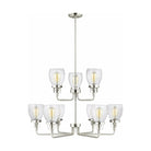 Generation Lighting - Belton 9-Light Up Chandelier (with Bulbs) - Lights Canada