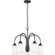 Generation Lighting - Seville 5-Light Downlight Chandelier (with Bulbs) - Lights Canada