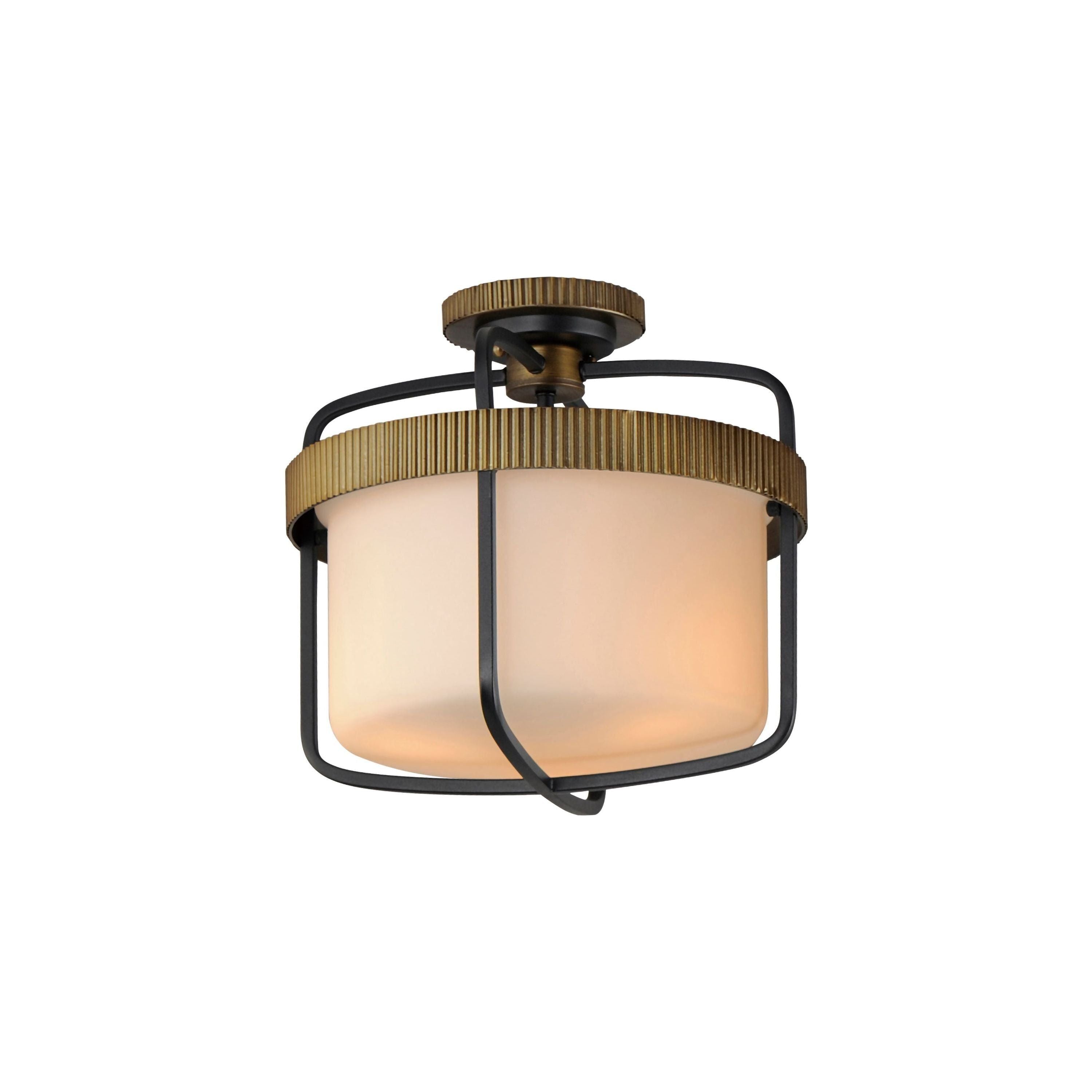 Ruffles 3-Light Semi Flush Mount