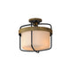 Ruffles 3-Light Semi Flush Mount