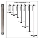 Kichler - Dual Threaded 18" Down Rod - Lights Canada