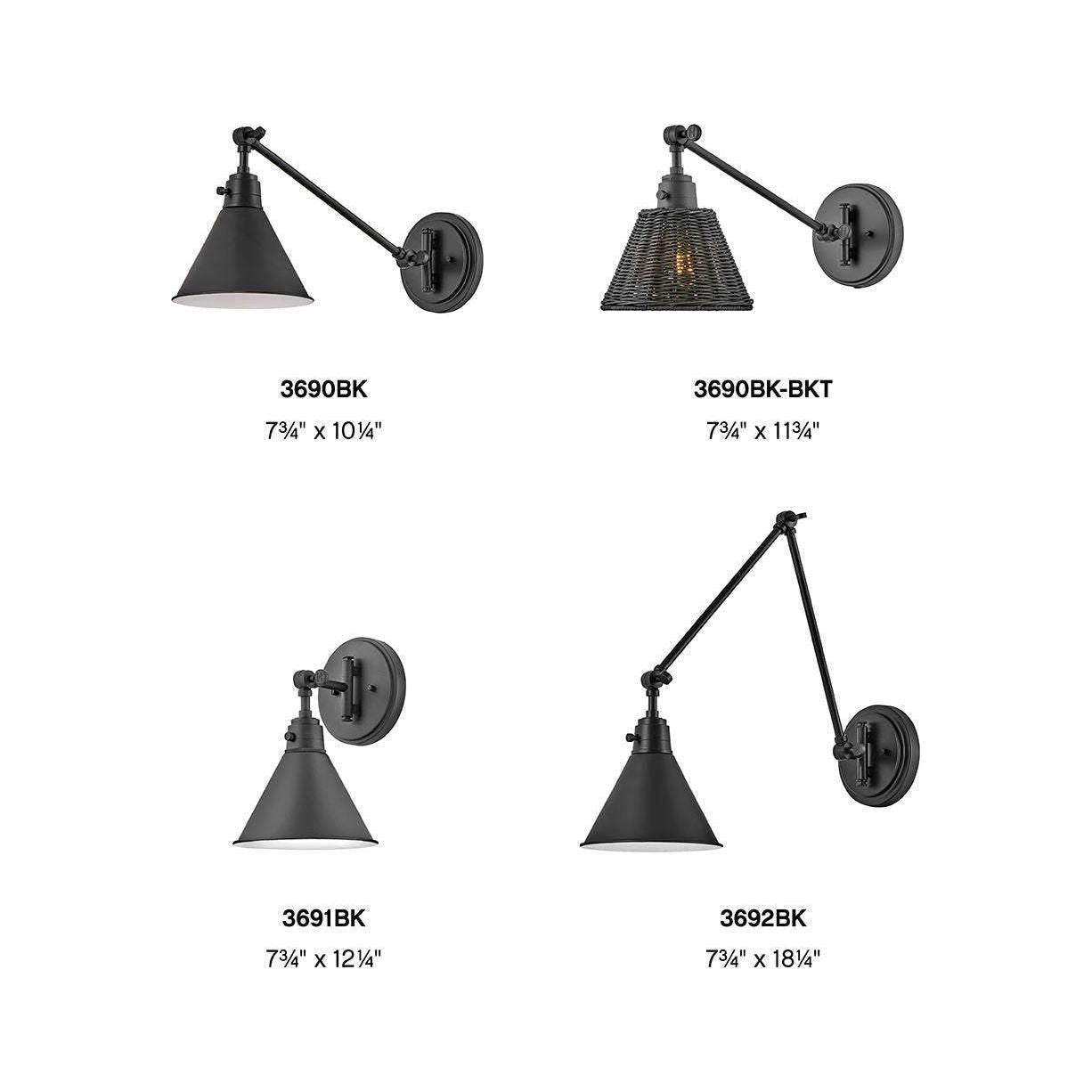 Hinkley - Arti Small Single Light Sconce - Lights Canada