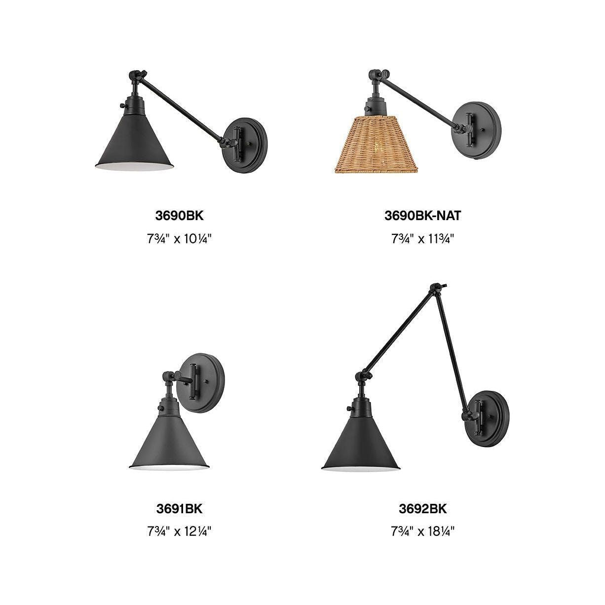 Hinkley - Arti Small Single Light Sconce - Lights Canada