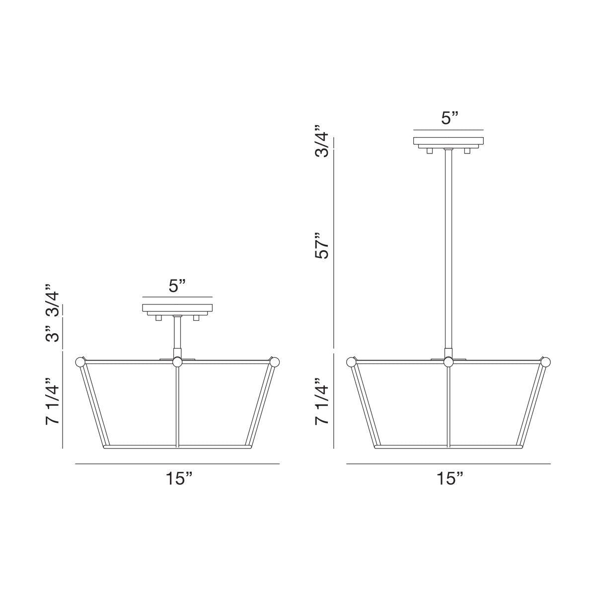 Eurofase - Pulito Semi Flush Mount - Lights Canada