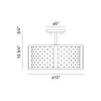 Grado Semi Flush Mount