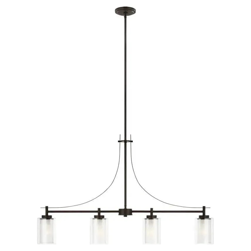 Generation Lighting - Elmwood Park Four Light Island Pendant (with Bulbs) - Lights Canada