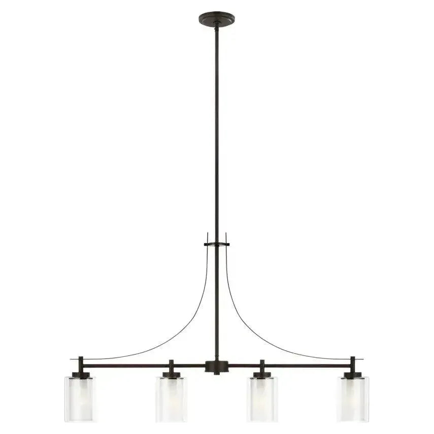 Generation Lighting - Elmwood Park Four Light Island Pendant (with Bulbs) - Lights Canada