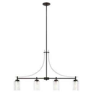 Generation Lighting - Elmwood Park Four Light Island Pendant (with Bulbs) - Lights Canada