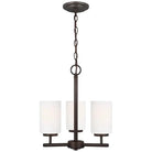 Generation Lighting - Oslo Three Light Chandelier (with Bulbs) - Lights Canada