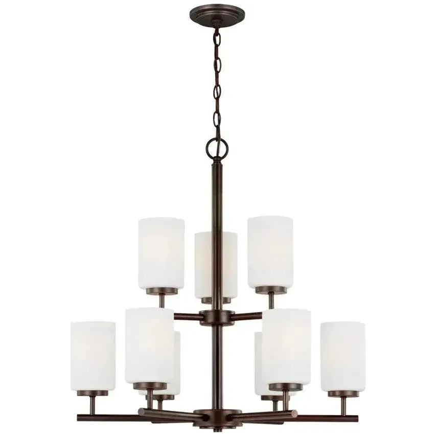 Generation Lighting - Oslo Nine Light Chandelier - Lights Canada