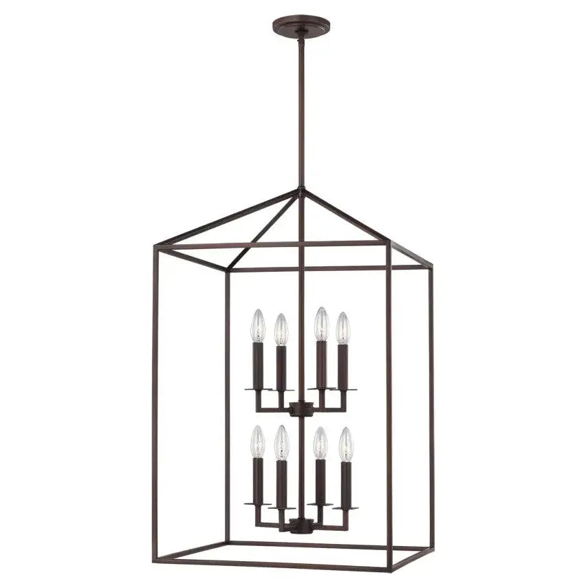 Generation Lighting - Perryton Large Eight Light Pendant (with Bulbs) - Lights Canada