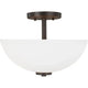Generation Lighting - Oslo Two Light Semi-Flush Convertible Pendant - Lights Canada